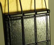 0 Fret and fret board closeup